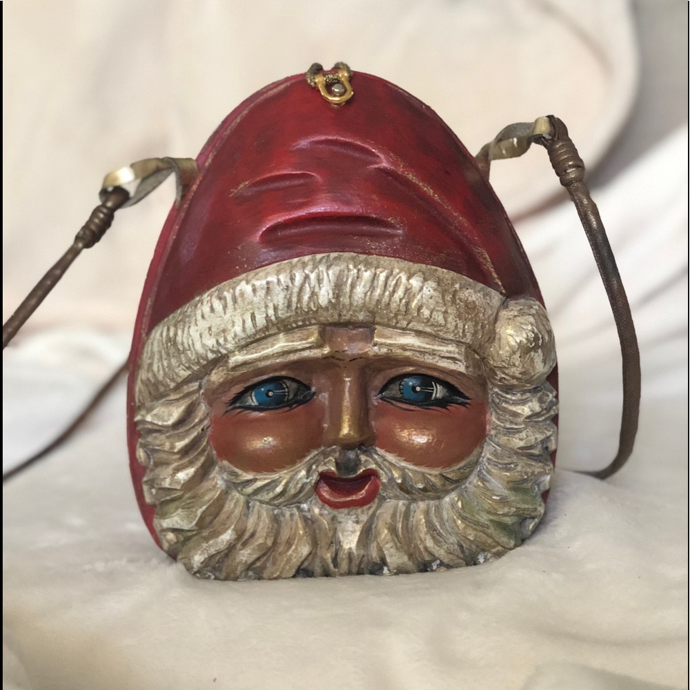 Timmy Woods Hollywood Signed Santa Purse Vintage